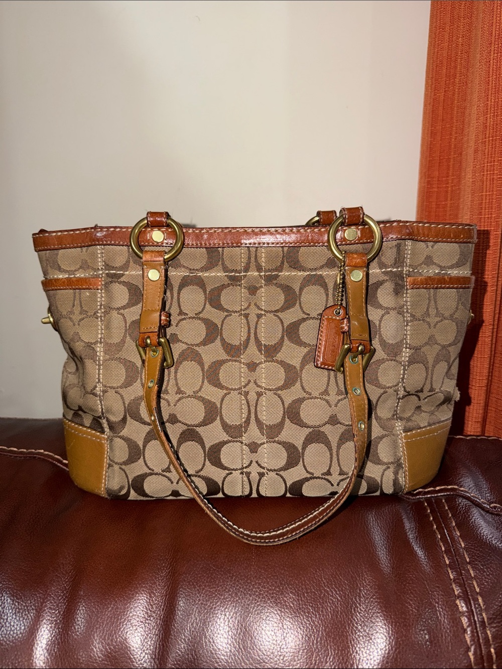 ‼️Vintage Coach Signature Tote Shoulder Bag